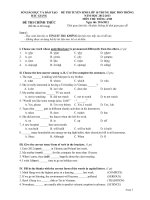 DE THI  DA TIENG ANH TS VAO 102012 BAC GIANG