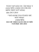 GIÁO ÁN ÂM NHẠC 9 CẢ NĂM CHUẨN