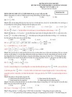 Giải chi tiết đề Lý 2013 mới nhất