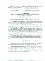 QUY CHẾ LÀM VIỆC CỦA PGD ĐỨC HÒA