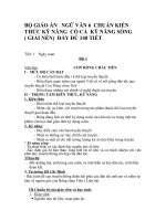 GIÁO ÁN NGỮ VĂN 6 ( 3 CỘT ) CHUẨN KIẾN THỨC