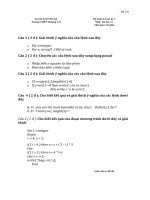 Đề thi vấn đáp Tin học 11