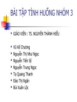 câu hỏi bài tập tình huống quản trị học