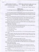 Văn bản tuyển dụng giáo viên mầm non, Tiểu học huyện Tân Hồng