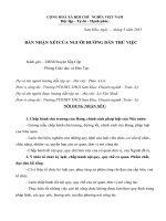 Bản tự nhận xét HD thử việc