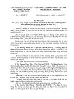 KẾ HOẠCH PHÂN CÔNG BTC ĐẠI HỘI TDTT