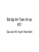 Bài tập lớn Toán rời rạc