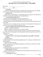 Đáp án đề cương ôn thi vật lí hkii 2012 - 2013