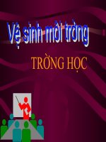 VỆ SINH TRƯỜNG HỌC