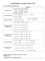 chuyên đề  lượng giác ôn thi ĐH-CĐ