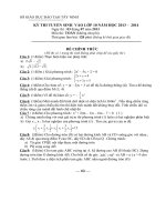 Đề TS vào 10 TÂY NINH