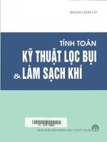 tính toán kỹ thuật lọc bụi và làm sạch khí