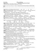 ĐÊ KIỂM TRA LỚP 10  - 15 phút