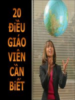 20 Điều Giáo Viên cần bết