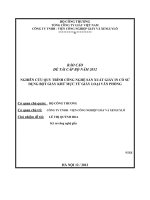 nghiên cứu quy trình công nghệ sản xuất giấy in sử dụng bột giấy khử mực từ giấy loại văn phòng