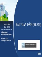 bài giảng sap 2000 bài toán dầm