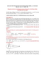 Một số câu khó đề VẬT LÍ 2013