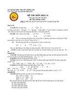 ĐỀ KIỂM TRA HÓA LỚP 11