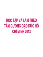 học tập đạo đức Bác Hồ 2013