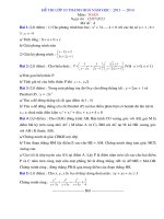 de thi vao 10 nam 2013