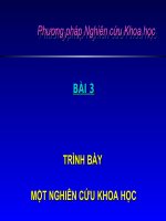 Phương pháp Nghiên cứu Khoa học Phương pháp Nghiên cứu Khoa học