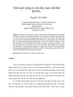 tính toán lượng tử dây nano sắt điện batio3