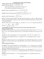 ĐỀ VÀ ĐÁP ÁN KHỐI A;A1 NĂM 2013