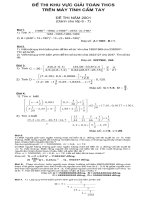 đề thi giải toán bằng máy tính cầm tay