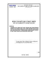 nghiên cứu, đánh giá thực trạng ứng dụng robot trong các ngành sản xuất công nghiệp và đề xuất các giải pháp phát triển robot ở việt nam trong giai đoạn đến năm 2020