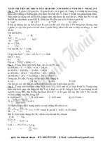 GIẢI CHI TIẾT ĐỀ THI KHỐI A bản Word