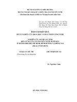 nghiên cứu, đánh giá tính bền vững của tài nguyên nước dưới đất ở thành phố hồ chí minh, bình dương và đồng nai