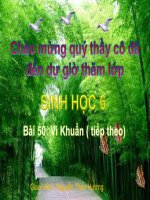 Bài 50: Vi khuẩn ( tiết 2)