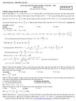 Lời giải chi tiết Vật lý 2013 mã 426