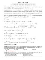 GIẢI CHI TIẾT ĐỀ THI ĐH 2013