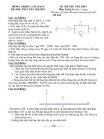 ĐỀ Thi Vật LÍ Hay. Mọi người ghé qua tham khảo nhá!