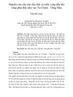 nghiên cứu cấu trúc địa chất và triẻn vọng dầu khí vùng phía bắc khu vực tư chính vũng mây