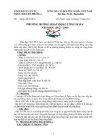 KẾ HOACH HOẠT ĐỘNG CÔNG ĐOÀN NĂM 2012-2013