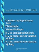 Bài giảng Kế toán thương mại Dịch vụ