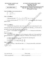 Đề và HD giải thi vào 10 Hải Dương đơt 2