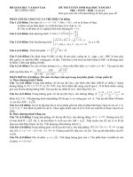 De thi dai hoc khoi A, A1 nam 2013