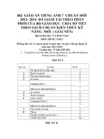 GIÁO ÁN TIẾNG ANH 7 CHUẨN MỚI 2013-2014