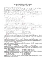 Đề hóa khối A - 2013