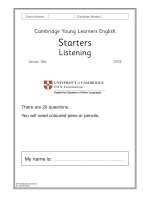 thi tieng anh tieu hoc starter