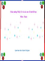 Toán 3 - Tiết 36 So sánh các số trong phạm vi 100000