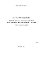 nghiên cứu xây dựng các mô hình kiểu mỏ urani trong cát kết ở việt nam