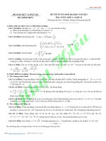 ĐỀ THI ĐẠI HỌC MÔN TOÁN 2013 CHÍNH THỨC CỦA BỘ GD