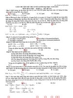 Giải chi tiết Hóa khối A năm 2013