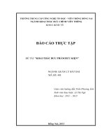 đề tài khai thác bưu kiện bưu phẩm