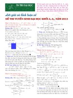 Lời giải và bình đề