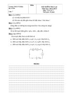 đề thi lại vật lý 7